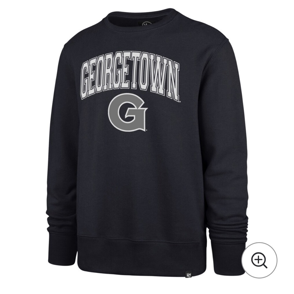 Champion- Men’s Arch Over Logo Pullover Sweatshirt - Navy